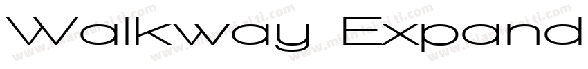 Walkway Expand SemiBold字体转换